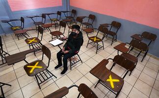 Las fotos del regreso a clases presenciales en México