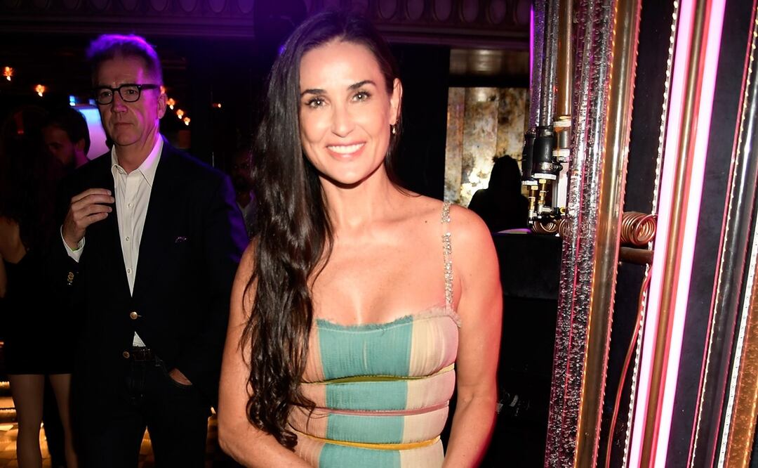 El ‘Striptease de Demi Moore’: la actriz luce 20 años más joven y enciende las redes. AFP