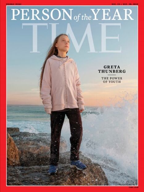 Time reconoce a la joven Greta Thunberg como personalidad del año
