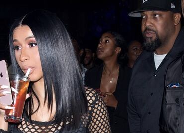Cardi B deja poco a la imaginación con vestido de red