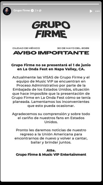 GRUPO FIRME FOTO: INSTAGRAM GRUPO FIRME