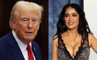 Trump intentó conquistar a Salma Hayek cuando ella tenía novio: "No saldría con él, ni aunque estuviera soltera"
