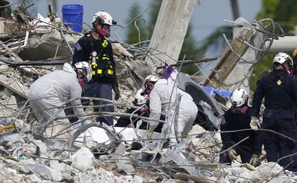 Rescatan 3 cuerpos más entre restos de edificio demolido en Miami