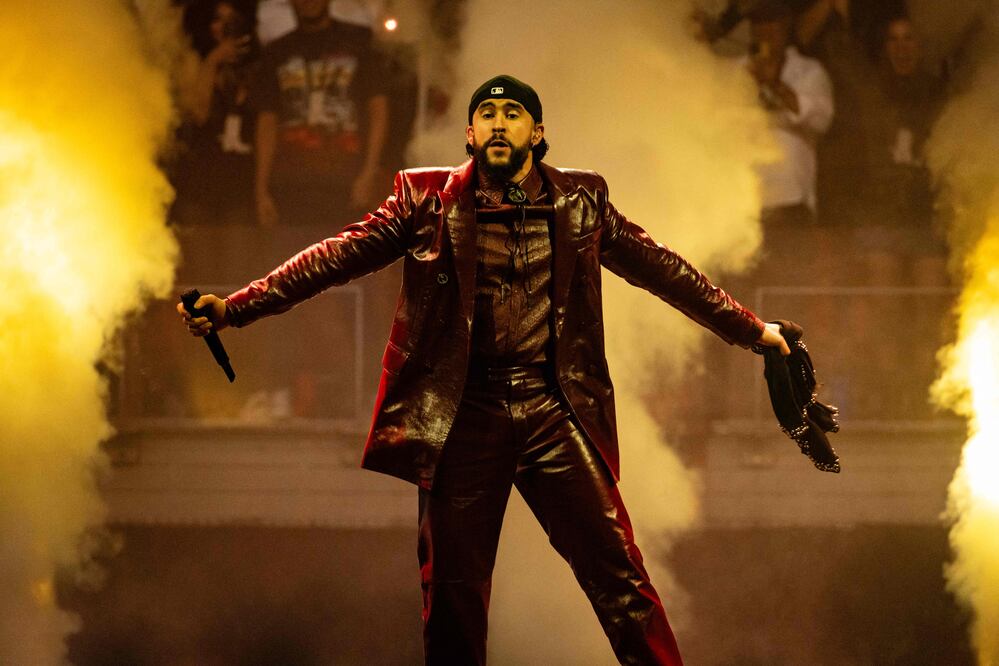 Ni Taylor Swift ni Adele; Bad Bunny hará historia como el show del medio tiempo del Super Bowl 2026 en California. Foto: AFP