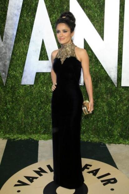 Los mejores y peores vestidos de Salma Hayek en los Oscar