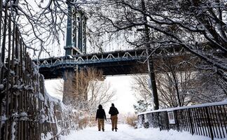 Nueva York amanece cubierta con la primera nevada del año