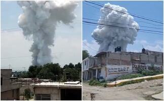 Reportan fuerte explosión en zona de polvorines en Tultepec. VIDEOS