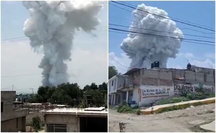 Reportan fuerte explosión en zona de polvorines en Tultepec. VIDEOS