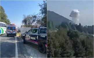Estalla polvorín en Huixquilucan: columnas de humo, heridos y fuerte despliegue de cuerpos de emergencia