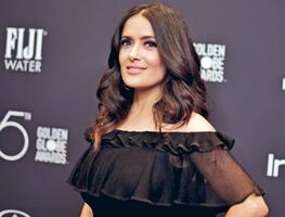 El vestido verde con el que Salma Hayek lució figura de ‘impacto’