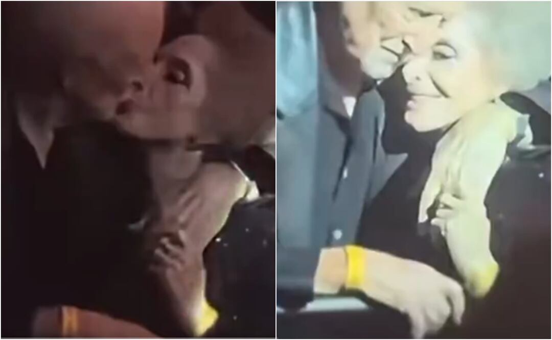 ¿Doña Cuquita ya olvidó a Vicente Fernández?: Este es el beso que levantó las sospechas. Foto: Captura de pantalla / X