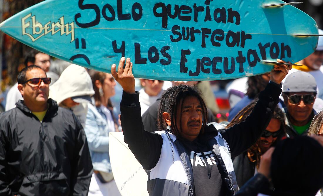 Identifican los cuerpos de los tres surfistas extranjeros desaparecidos en Ensenada, Baja California. EFE/Alejandro Zepeda