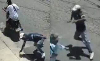 Hombre de la tercera edad imita a doña "Carlota" y enfrenta a asaltantes a machetazos en Xochimilco