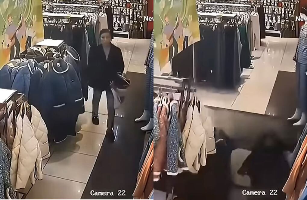 VIDEO: Dos personas heridas luego de que el suelo colapse en una tienda de China. Foto: Captura de pantalla / YouTube