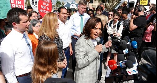 Kamala Harris, precandidata demócrata, propone legalizar la marihuana en EU