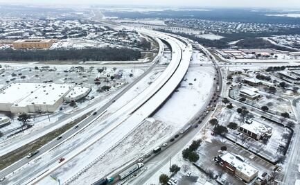 Dallas se cubre de nieve: reportan vuelos cancelados y accidentes viales