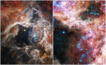 Sorprendentes imágenes de una “nebulasa tarántula” capturada por James Webb