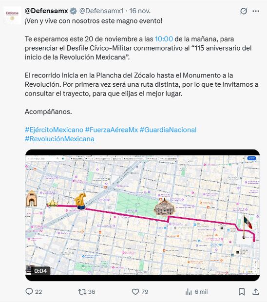 Foto: Captura de pantalla x / Defensa