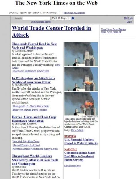 9/11: Así informaron los medios sobre los atentados terroristas, hace 18 años