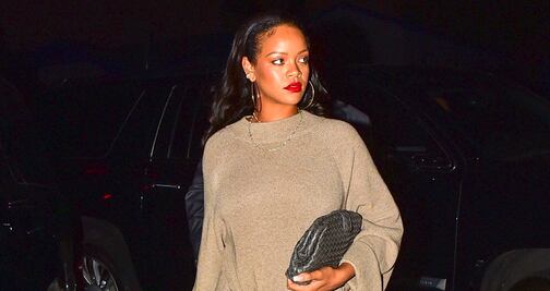 Rihanna destila glamour con vestido de raja en Santa Mónica