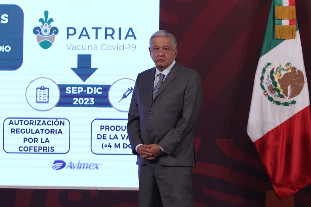 AMLO presenta Patria, la vacuna anticovid de México FOTO: CARLOS MEJIA/EL UNIVERSAL