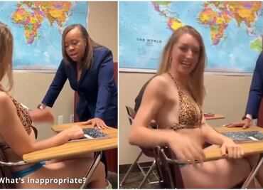 ¿Universitaria fue regañada por tomar clases en bikini? Esto se sabe del video viral
