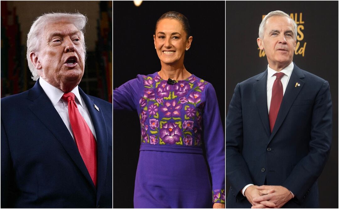 Trump, Sheinbaum y Carney tendrán encuentro clave en Washington tras sorteo del Mundial 2026. Foto: AFP /AP