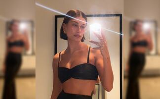 ¡Más atrevida que nunca! Hailey Bieber rompe el internet con fotos en diminuta lencería negra
