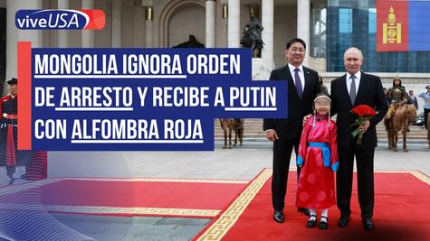 Mongolia ignora orden de arresto y recibe a Putin con alfombra roja