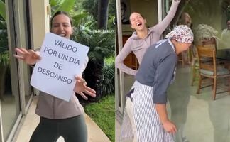 Acusan a influencer de “humillar” a sus empleadas con trend viral para que ganen un día libre. VIDEO