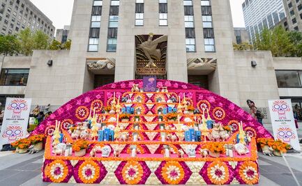 Rockefeller Center de NY exhibe ofrenda de Día de Muertos 