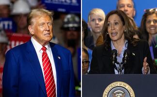 Hombres latinos en Estados Unidos apoyan casi por igual a Kamala Harris y Donald Trump