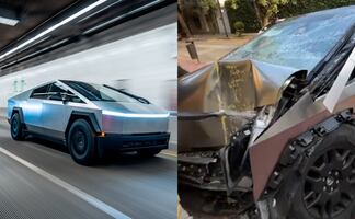 Joven choca millonaria Cybertruck de Tesla en la CDMX. ¿Cuánto cuesta el vehículo de alta gama?