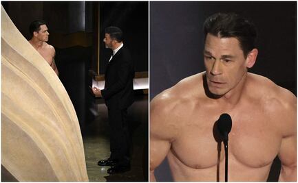 John Cena se lleva la noche de los Óscar 2024 por quitarse la ropa para presentar premio