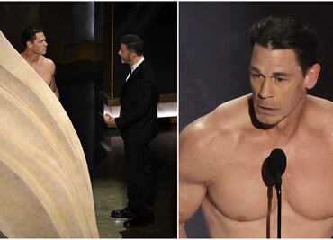 John Cena se lleva la noche de los Óscar 2024 por quitarse la ropa para presentar premio