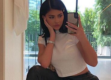 Kylie Jenner arrasa con look de látex negro en Los Ángeles