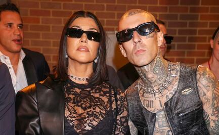 Kourtney Kardashian presume su figura con catsuit negro de malla traslúcida y encaje