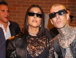 Kourtney Kardashian presume su figura con catsuit negro de malla traslúcida y encaje