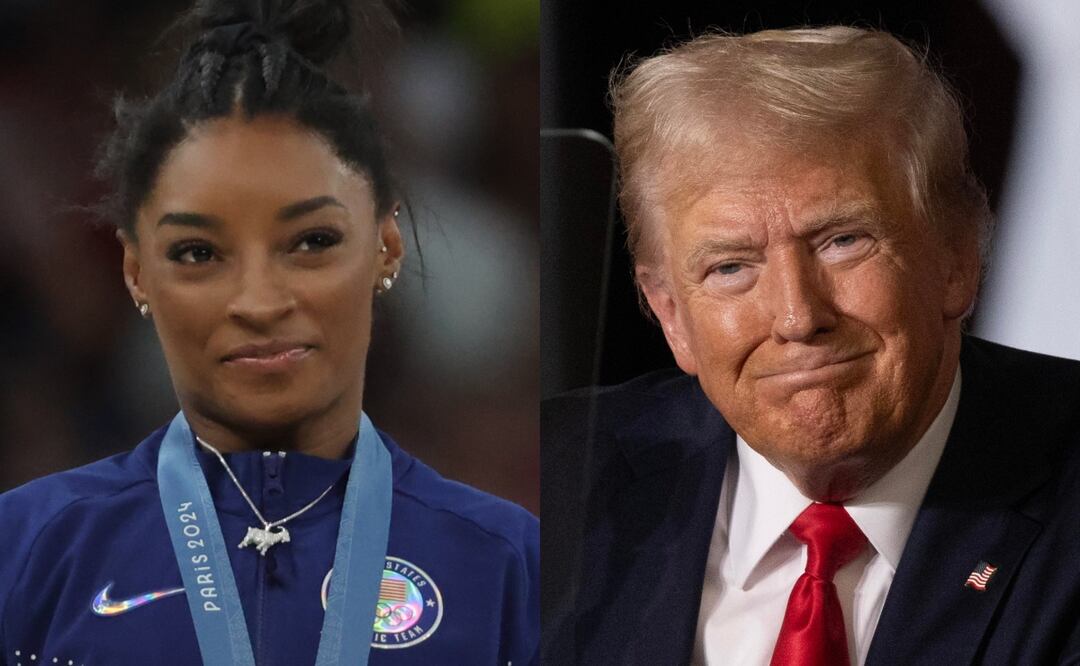 Simone Biles dice que le encanta su "trabajo negro" en una posible indirecta a Trump. Foto: EFE