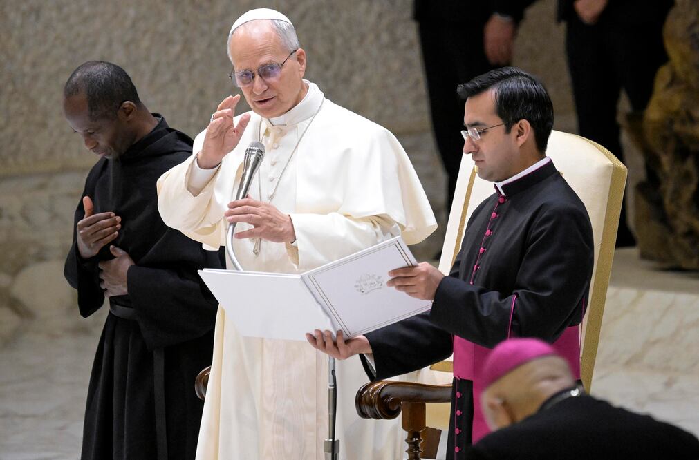 ¿Cuándo visitará México el papa León XIV? Sheinbaum responde. EFE/EPA/RICCARDO ANTIMIANI