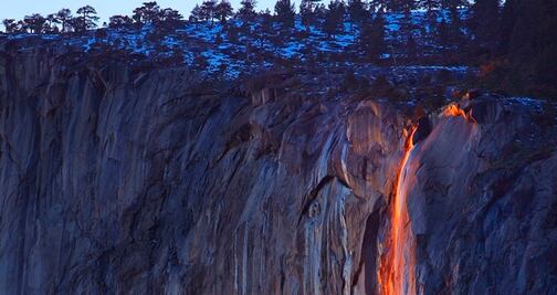 Regresa la espectacular Cascada de Fuego al Parque Yosemite 