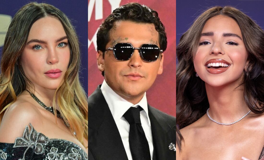 Christian Nodal …¿engañó a Belinda con Ángela Aguilar? Esto insinuó en entrevista. Foto: AFP