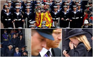 El féretro de Isabel II llega al castillo de Windsor
