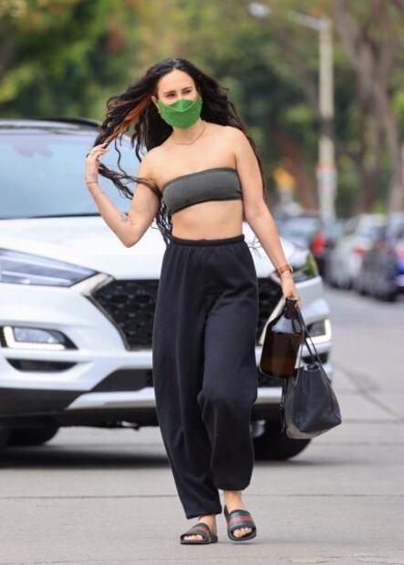 Rumer Wills muestra 'abs de acero' con bustier en Los Ángeles