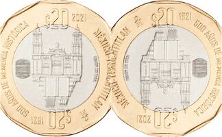 La moneda conmemorativa de $20 pesos de Tenochtitlán que vale hasta $1.5 millones de pesos