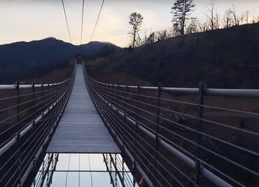 Abrirán el puente peatonal más grande de EU, a 42 metros de altura
