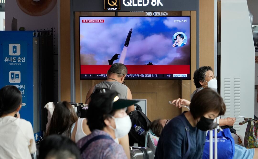 Norcorea lanza un misil balístico hacia el mar de Japón: Corea del Sur. Foto: AP