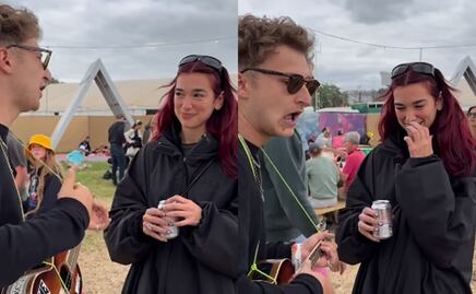 Le tocan el ukelele a Dua Lipa en Glastonbury y esta fue su reacción. VIDEO