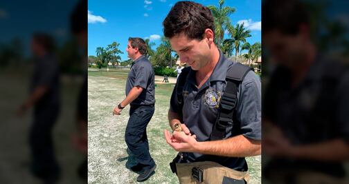 Video. Bomberos de Florida rescatan a patitos de desagüe