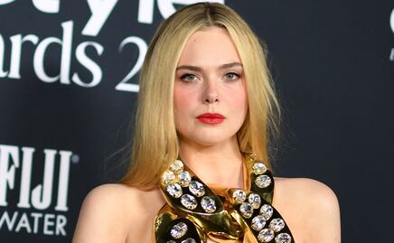 El arriesgado top dorado con el que Elle Fanning deslumbró en LA